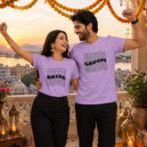 Bride Groom Twinning T-Shirts for Married Couples