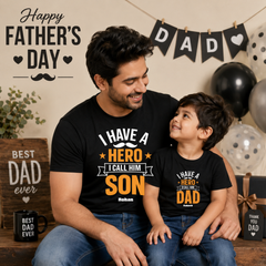 Father's Day Matching T-Shirts for Dad & Kids | Daddy and Me Family Combo Tees