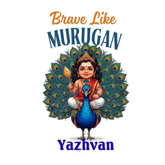 Custom Name Murugan Graphic T-Shirt for Kids | Temple Theme Tee