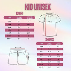 Cute Unicorn Cartoon Kids Casual Wear Co-Ord Set