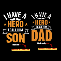 Father's Day Matching T-Shirts for Dad & Kids | Daddy and Me Family Combo Tees