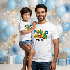 Father's Day Matching T-Shirts for Dad and Kids | Cute Daddy & Me Family Combo Tees | Father Son Daughter Matching Outfit Gift