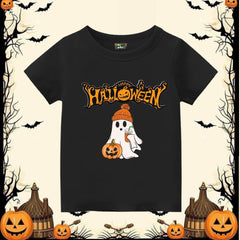 Happy Halloween Ghost Kids' T-shirt - Cute Spooky Season Tee