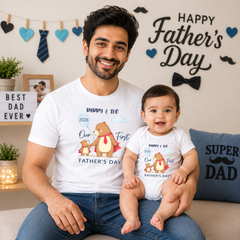 Father Son Daughter Matching T-Shirts | Dad & Baby Twinning Combo Tees for Father's Day 2026