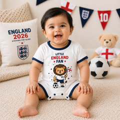 England Football Team Baby Bodysuit – Personalized Infant Soccer Jersey Outfit
