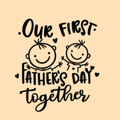First Father's Day Twinning T-Shirt and Onesie for Daddy & Little One