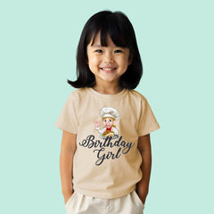 Birthday Girl Printed T-Shirt - Perfect for Her Big Day!