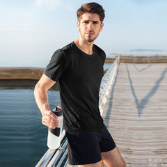 Dry Fit athletic T shirt for Men - Black