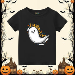 Ghost Halloween Kids T-Shirt | Black