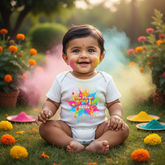 Holi Romper for Baby Boy – Bura Na Mano Holi Hai Print