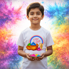 Holi Premium T-Shirt for Men Women Kids – Vibrant Edition