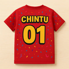 "Mini Rockstar Birthday Star #01" Kids' Jersey