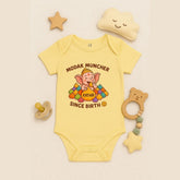 Custom Name Modak Muncher Since Birth – Personalized Ganesha Baby Onesie
