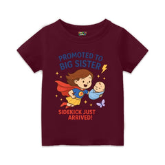 Cute Flying Superhero Big Sister - Baby Announcement T-Shirt