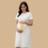 Coming Out of the Shell Baby Chick Themed Maternity Dress