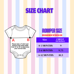 Half Birthday Baby Romper | 6 Month Milestone Outfit