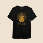 Centered in Grace – Mandala-Inspired Ganesha Cotton Unisex T-Shirt