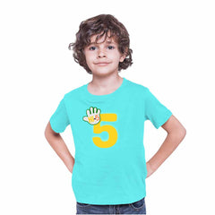 Hi-5 Style 5th Birthday Theme Kids T-shirt