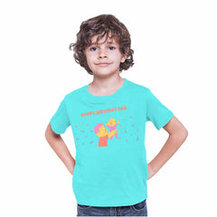 Happy Birthday Dad Printed T-shirt