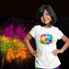 Happy Holi Color Splash for Girls