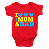 I Love My Mom & Dad Rompers
