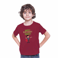 Happy Birthday Daddy Printed T-shirt/Romper
