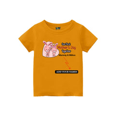 First Mother's Day kids customised T-shirts for Mustard