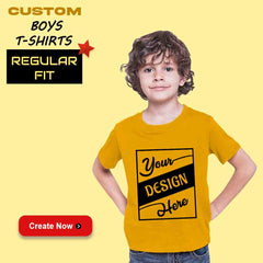 Custom T Shirt Boy Round Neck