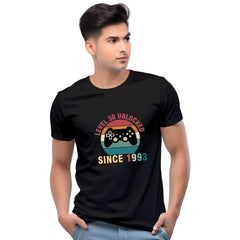 Customised Level Unlocked Men Casual Tshirt