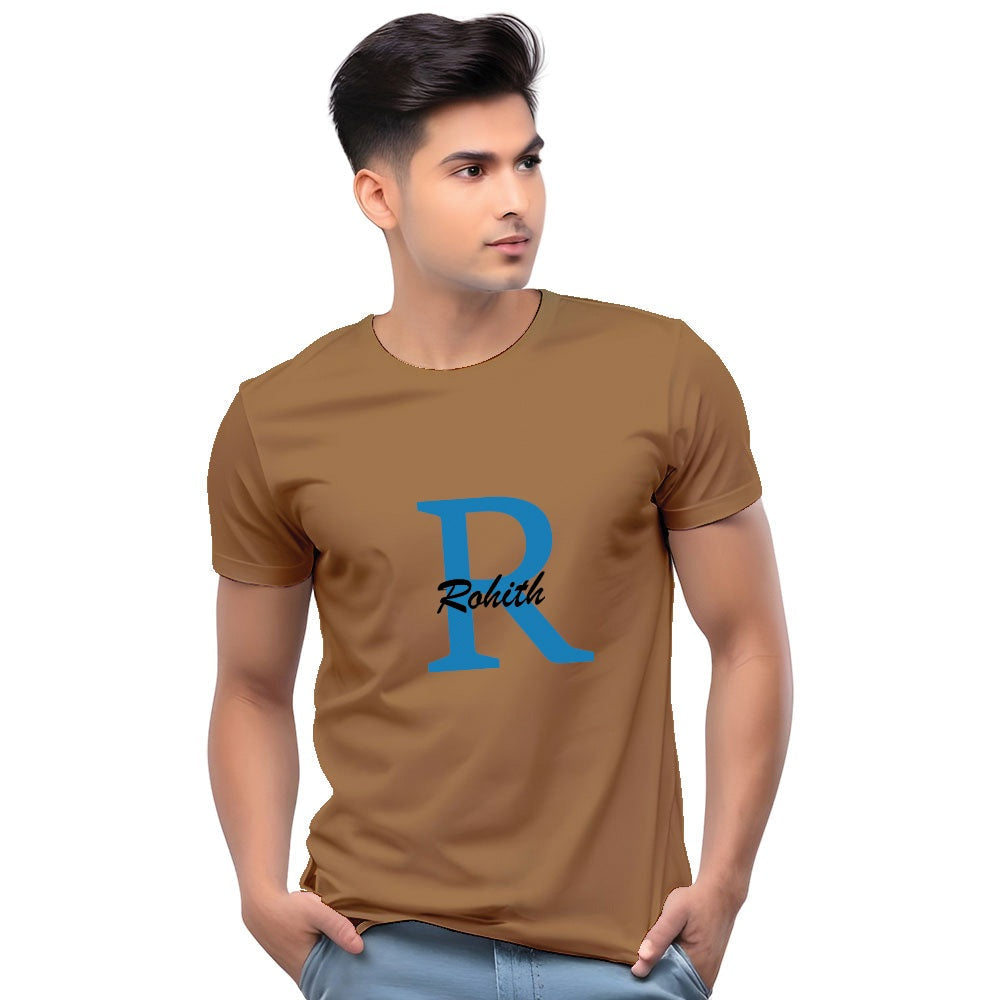 Customised Initial Men Casual Tshirt