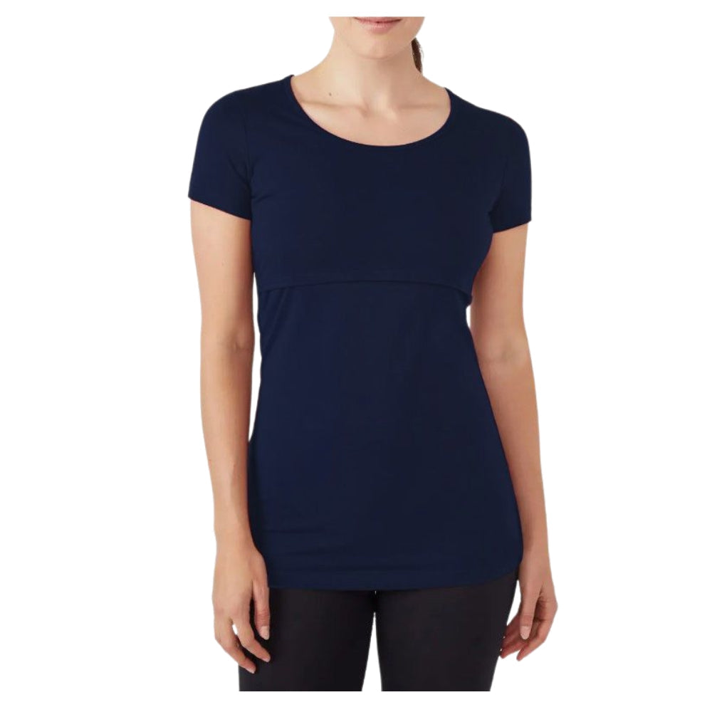 Feeding Maternity T Shirts,Nursing Round Neck Half Sleeve T Shirt