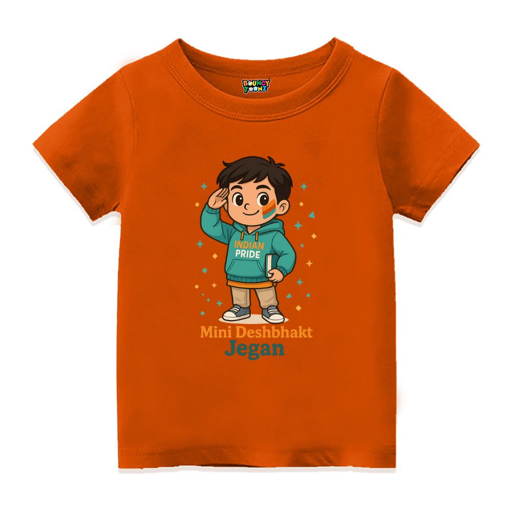 Freedom in Every Thread, Pride in Every Stitch Kids Unisex Orange Tees