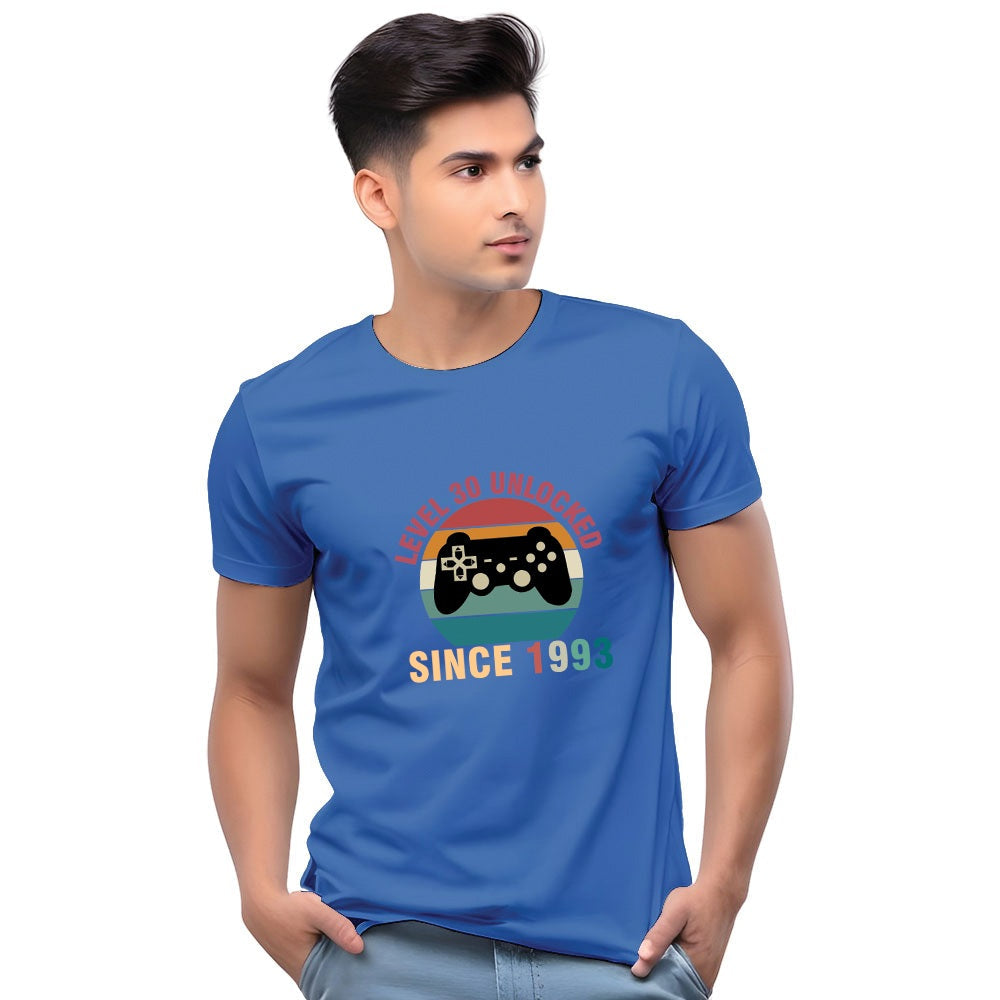 Customised Level Unlocked Men Casual Tshirt