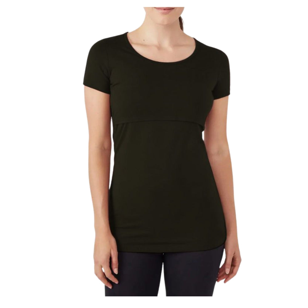Feeding Maternity T Shirts,Nursing Round Neck Half Sleeve T Shirt