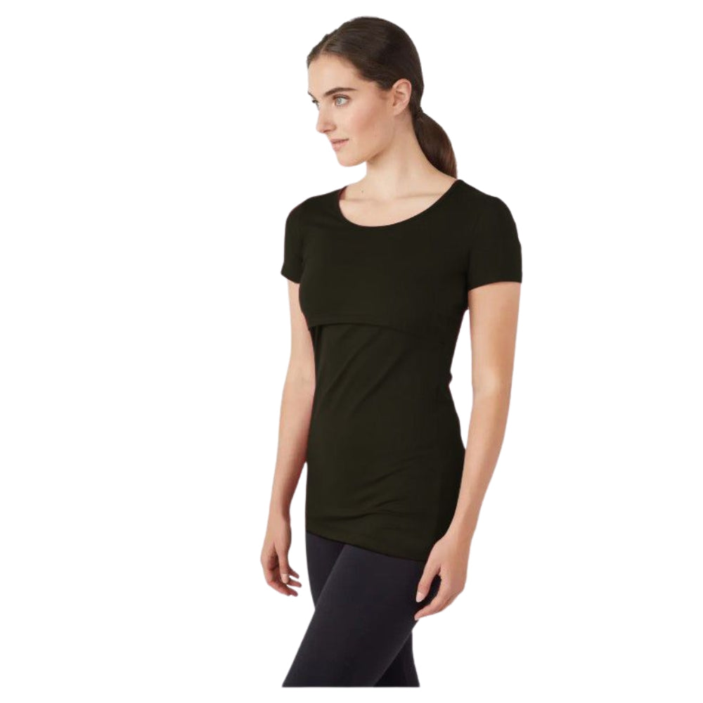 Feeding Maternity T Shirts,Nursing Round Neck Half Sleeve T Shirt