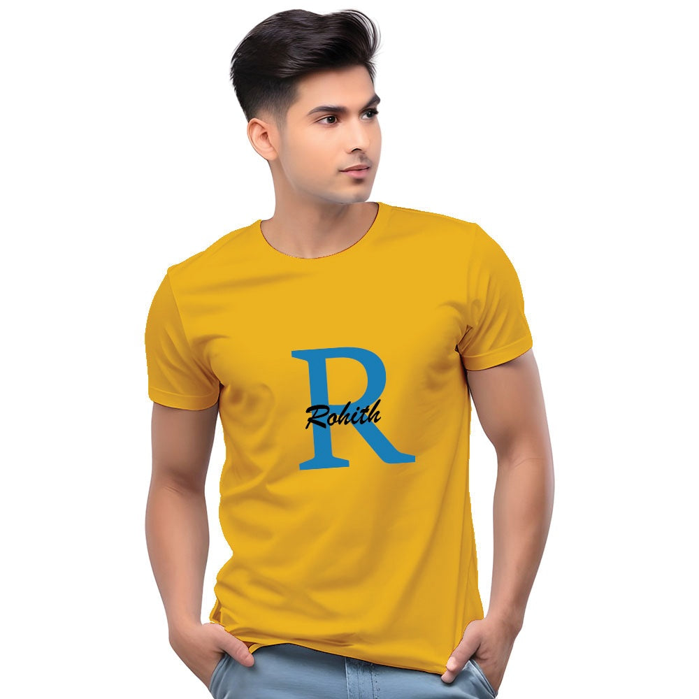 Customised Initial Men Casual Tshirt