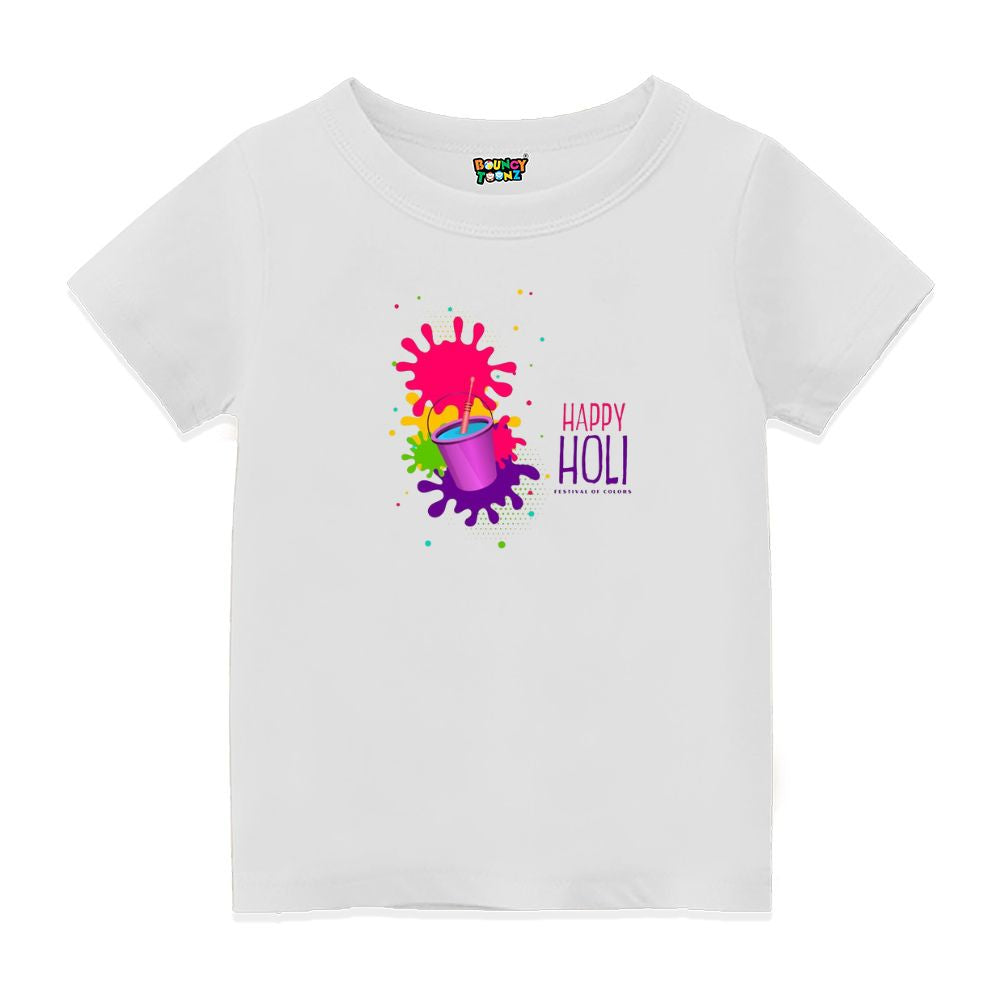 Holi Fun Starts Here – Happy Holi T-shirt for Kids
