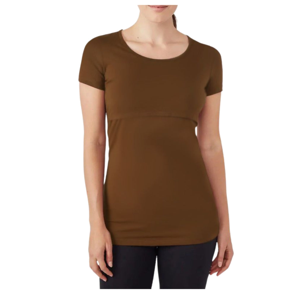 Feeding Maternity T Shirts,Nursing Round Neck Half Sleeve T Shirt
