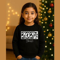 Festive New Year's Eve 2026 Kids Sweatshirt
