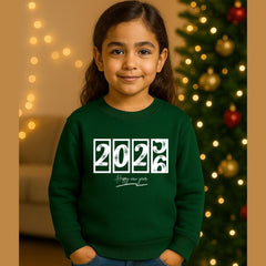 Festive New Year's Eve 2026 Kids Sweatshirt