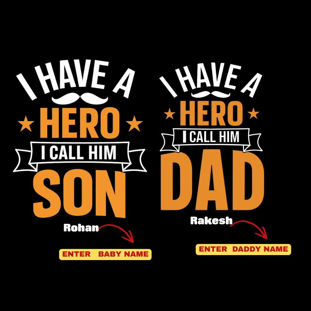 Father's Day Matching T-Shirts for Dad & Kids | Daddy and Me Family Combo Tees