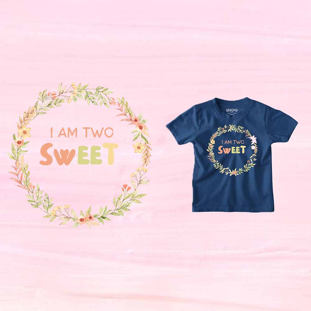 I Am Two Sweet Design kids T-shirt/Romper