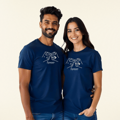 Couple T Shirts Romantic Minimal Print – Valentine Special