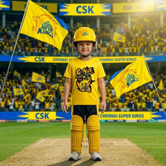 CSK IPL Cricket Fan T-Shirt for Kids – Chennai Super Kings Yellow Tee
