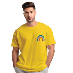 Drop Shoulder Oversized Custom Print Men's T Shirt