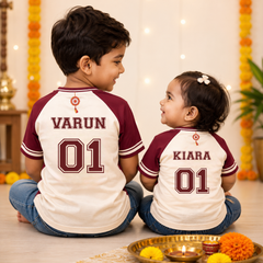 Custom Name Rakhi Outfit for Kids