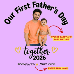 First Father's Day Twinning T-Shirts for Daddy & Little One