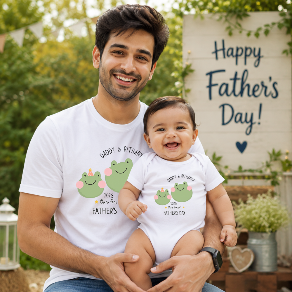 First Father's Day Matching Outfit for Dad & Baby