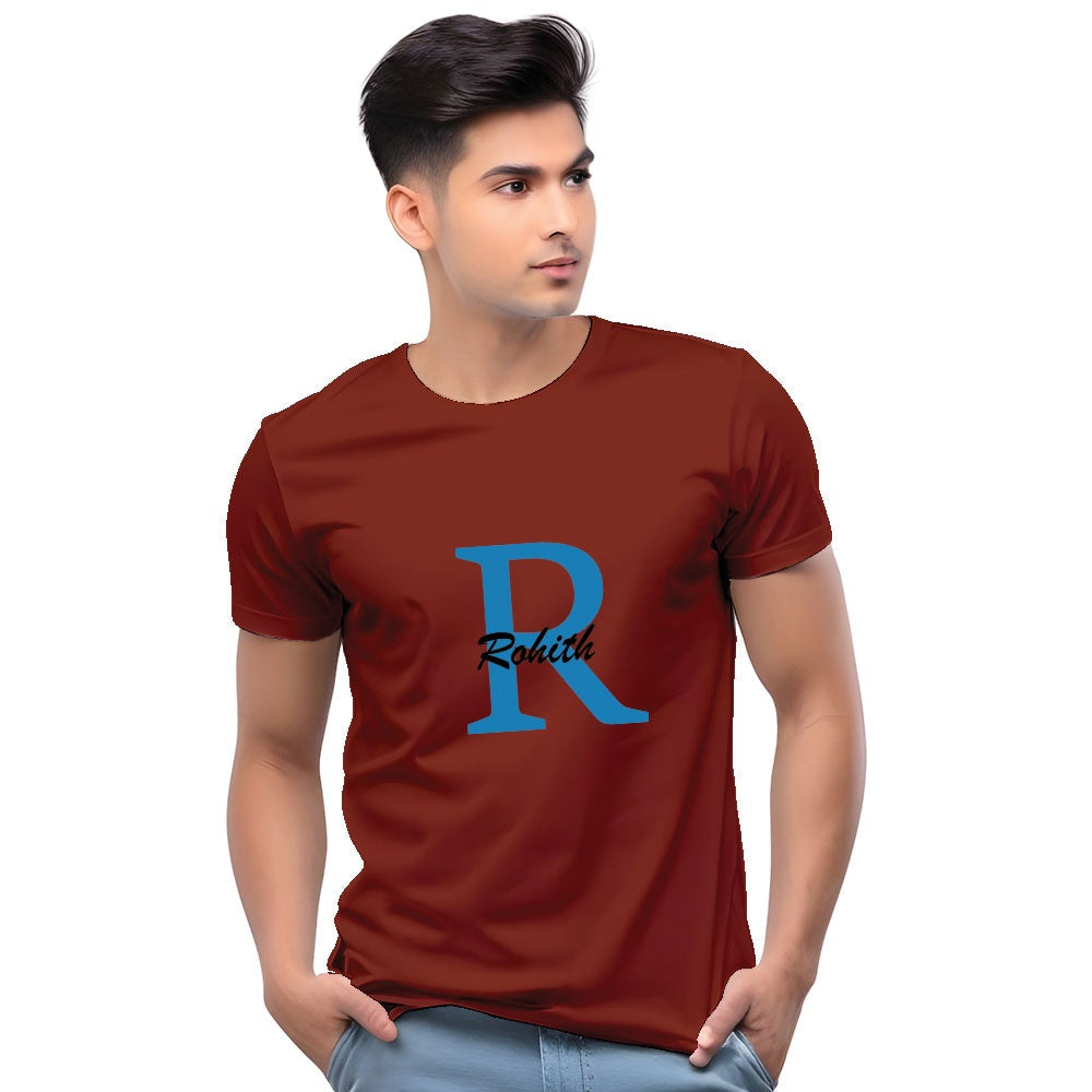 Customised Initial Men Casual Tshirt