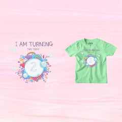 I Am Tuning 2nd Birthday Kids T-shirt